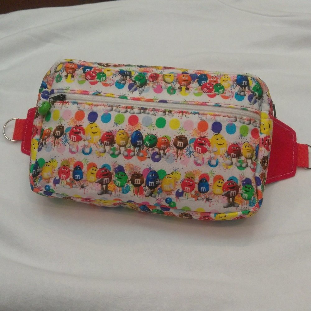 M & M Waist Pack 3 pockets Crossbody Adjustable Strap